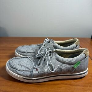 Women Twisted X Hooey Loper Lace Up Western Shoe Sneaker Casual Grey WHYC009 W11